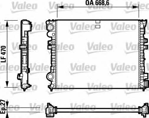 Valeo 732692 Радіатор охолодження двигуна 732692: Купити в Україні - Добра ціна на EXIST.UA!