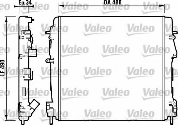Valeo 732717 Радіатор охолодження двигуна 732717: Купити в Україні - Добра ціна на EXIST.UA!