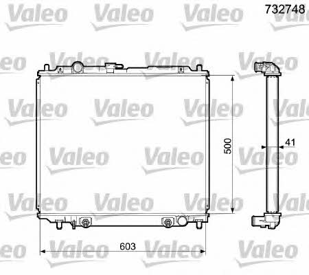 Valeo 732748 Радіатор охолодження двигуна 732748: Купити в Україні - Добра ціна на EXIST.UA!