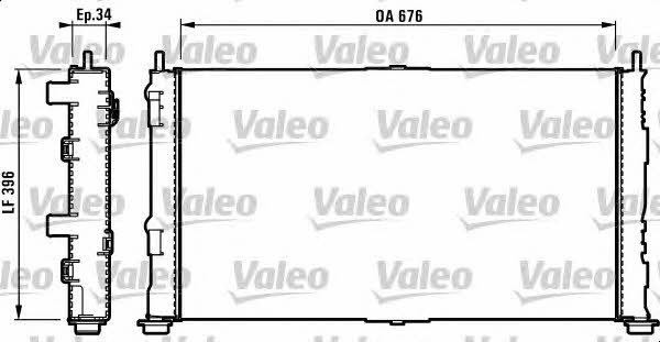 Valeo 732755 Радіатор охолодження двигуна 732755: Приваблива ціна - Купити в Україні на EXIST.UA!