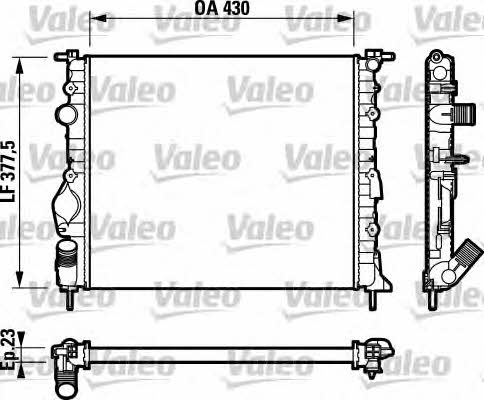 Valeo 732765 Радіатор охолодження двигуна 732765: Приваблива ціна - Купити в Україні на EXIST.UA!