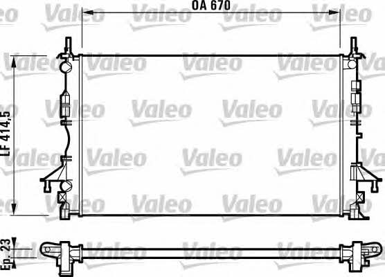 Valeo 732827 Радіатор охолодження двигуна 732827: Купити в Україні - Добра ціна на EXIST.UA!