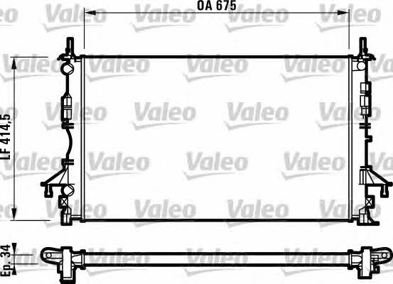 Valeo 732828 Радіатор охолодження двигуна 732828: Купити в Україні - Добра ціна на EXIST.UA!