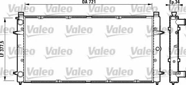 Valeo 732845 Радіатор охолодження двигуна 732845: Купити в Україні - Добра ціна на EXIST.UA!