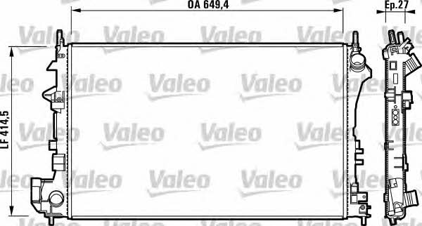 Valeo 732876 Радіатор охолодження двигуна 732876: Купити в Україні - Добра ціна на EXIST.UA!