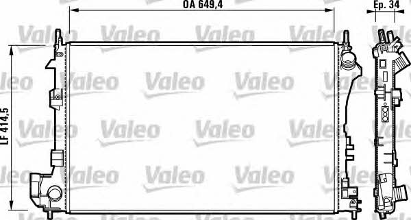 Valeo 732877 Радіатор охолодження двигуна 732877: Купити в Україні - Добра ціна на EXIST.UA!