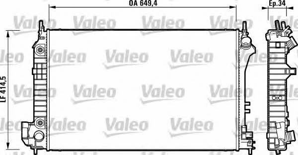 Valeo 732878 Радіатор охолодження двигуна 732878: Купити в Україні - Добра ціна на EXIST.UA!