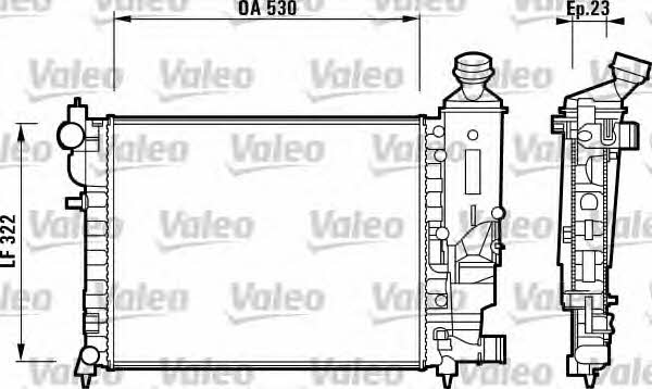 Valeo 732882 Радіатор охолодження двигуна 732882: Купити в Україні - Добра ціна на EXIST.UA!