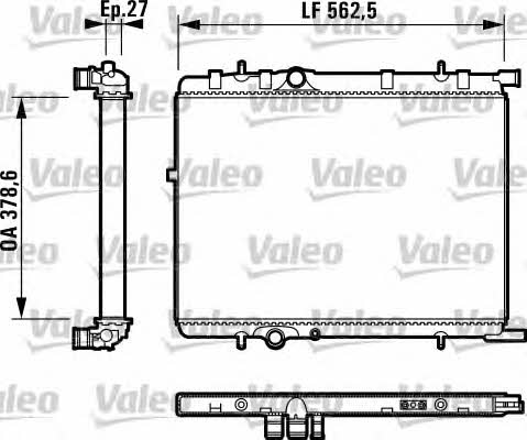Valeo 732895 Радіатор охолодження двигуна 732895: Купити в Україні - Добра ціна на EXIST.UA!