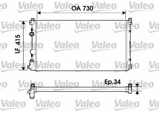 Valeo 732918 Радіатор охолодження двигуна 732918: Приваблива ціна - Купити в Україні на EXIST.UA!