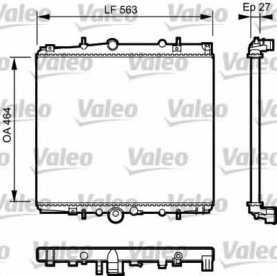 Valeo 732945 Радіатор охолодження двигуна 732945: Купити в Україні - Добра ціна на EXIST.UA!