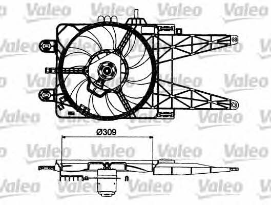 Valeo 698483 Двигун вентилятора охолодження радіатору 698483: Купити в Україні - Добра ціна на EXIST.UA!