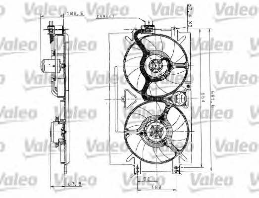Valeo 698525 Двигун вентилятора охолодження радіатору 698525: Купити в Україні - Добра ціна на EXIST.UA!