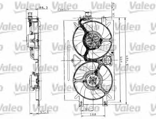Valeo 698527 Двигун вентилятора охолодження радіатору 698527: Купити в Україні - Добра ціна на EXIST.UA!
