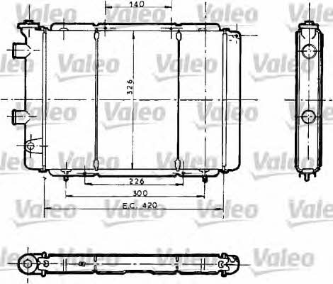 Valeo 730012 Радіатор охолодження двигуна 730012: Купити в Україні - Добра ціна на EXIST.UA!