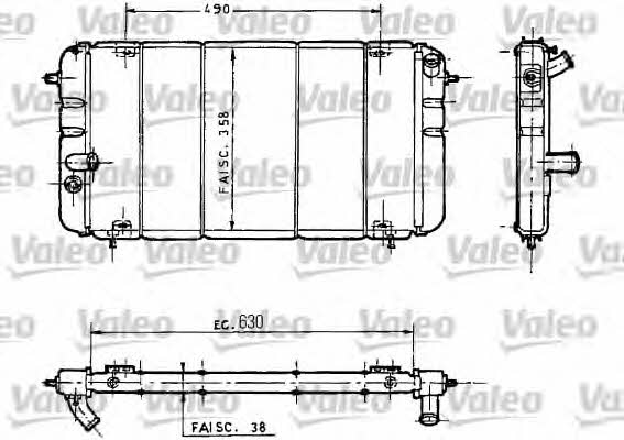 Valeo 730032 Радіатор охолодження двигуна 730032: Купити в Україні - Добра ціна на EXIST.UA!