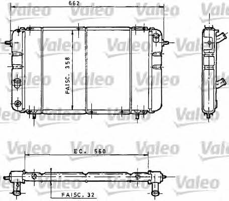 Valeo 730034 Радіатор охолодження двигуна 730034: Приваблива ціна - Купити в Україні на EXIST.UA!