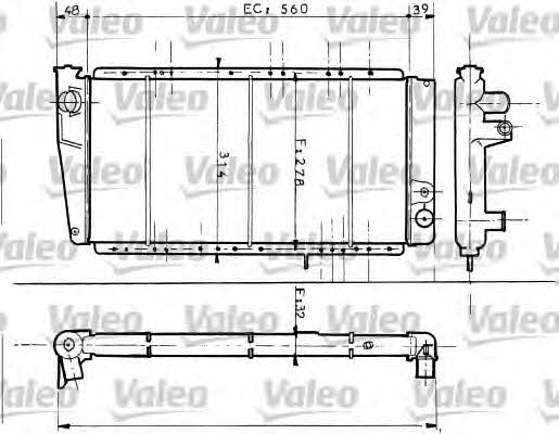 Valeo 730054 Радіатор охолодження двигуна 730054: Купити в Україні - Добра ціна на EXIST.UA!