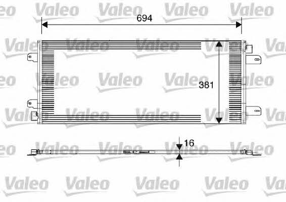 Valeo 817689 Радіатор кондиціонера (Конденсатор) 817689: Купити в Україні - Добра ціна на EXIST.UA!