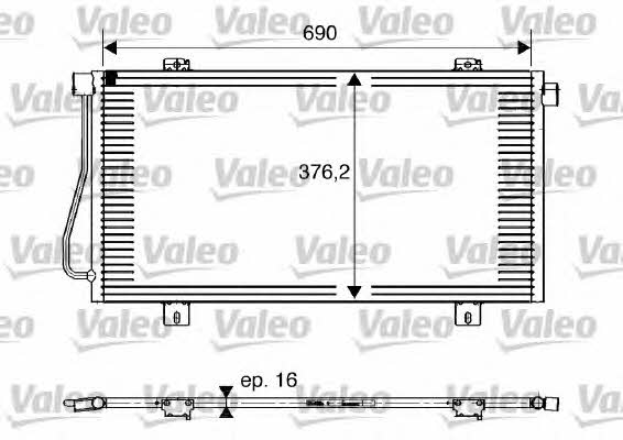 Valeo 817742 Радіатор кондиціонера (Конденсатор) 817742: Купити в Україні - Добра ціна на EXIST.UA!