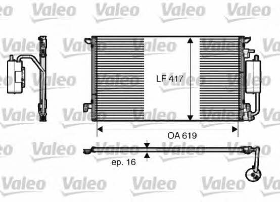 Valeo 817809 Радіатор кондиціонера (Конденсатор) 817809: Приваблива ціна - Купити в Україні на EXIST.UA!