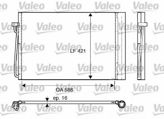 Valeo 817850 Радіатор кондиціонера (Конденсатор) 817850: Купити в Україні - Добра ціна на EXIST.UA!