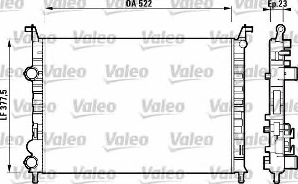 Valeo 732948 Радіатор охолодження двигуна 732948: Приваблива ціна - Купити в Україні на EXIST.UA!