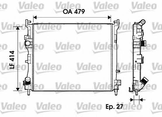 Valeo 732960 Радіатор охолодження двигуна 732960: Купити в Україні - Добра ціна на EXIST.UA!