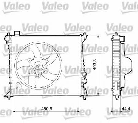Valeo 733074 Радіатор охолодження двигуна 733074: Купити в Україні - Добра ціна на EXIST.UA!