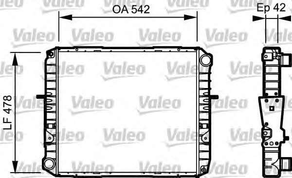 Valeo 733483 Радіатор охолодження двигуна 733483: Приваблива ціна - Купити в Україні на EXIST.UA!