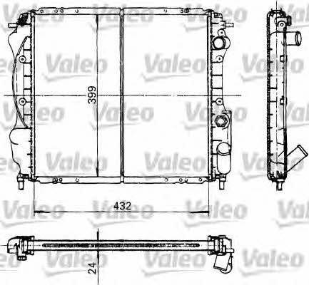 Valeo 730182 Радіатор охолодження двигуна 730182: Купити в Україні - Добра ціна на EXIST.UA!