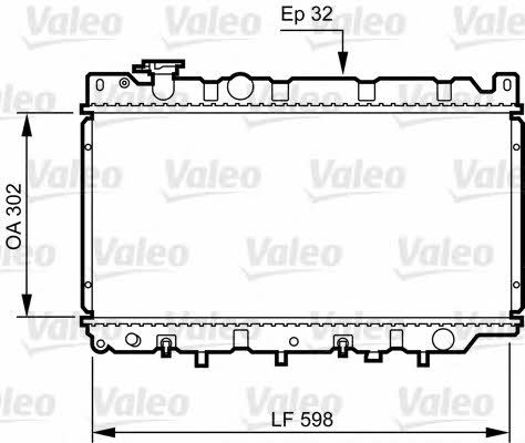 Valeo 730241 Радіатор охолодження двигуна 730241: Приваблива ціна - Купити в Україні на EXIST.UA!
