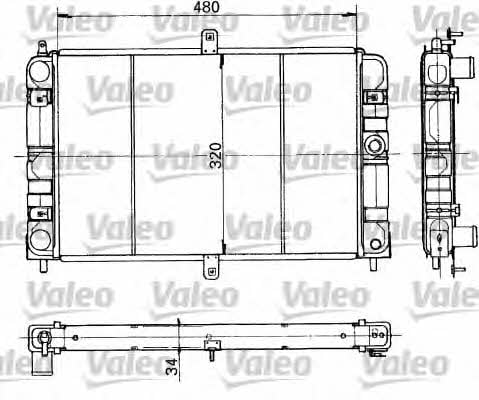 Valeo 730317 Радіатор охолодження двигуна 730317: Купити в Україні - Добра ціна на EXIST.UA!