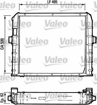 Valeo 730384 Радіатор охолодження двигуна 730384: Купити в Україні - Добра ціна на EXIST.UA!