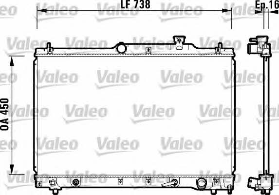 734201 Valeo Радиатор охлаждения двигателя