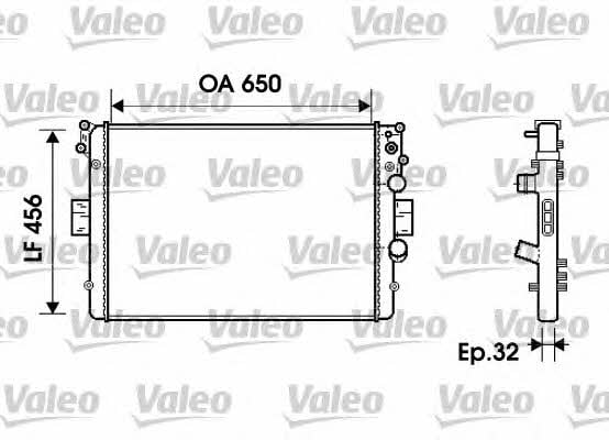 Valeo 734231 Радіатор охолодження двигуна 734231: Купити в Україні - Добра ціна на EXIST.UA!