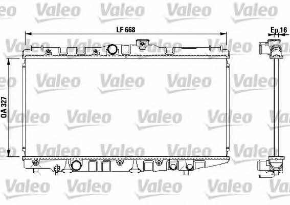 Valeo 730471 Радіатор охолодження двигуна 730471: Приваблива ціна - Купити в Україні на EXIST.UA!
