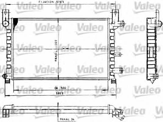 Valeo 730483 Радіатор охолодження двигуна 730483: Приваблива ціна - Купити в Україні на EXIST.UA!