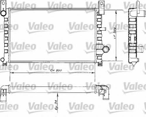 Valeo 730484 Радіатор охолодження двигуна 730484: Купити в Україні - Добра ціна на EXIST.UA!