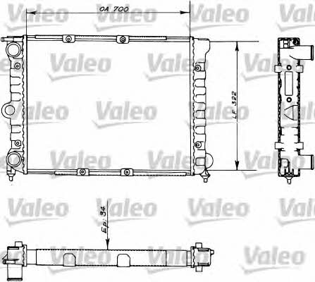 Valeo 730485 Радіатор охолодження двигуна 730485: Купити в Україні - Добра ціна на EXIST.UA!