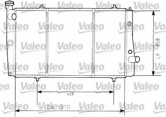 Valeo 730634 Радіатор охолодження двигуна 730634: Купити в Україні - Добра ціна на EXIST.UA!