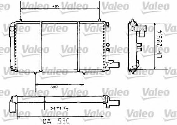 Valeo 730635 Радіатор охолодження двигуна 730635: Купити в Україні - Добра ціна на EXIST.UA!