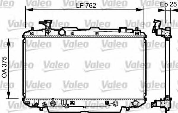 Valeo 734493 Радіатор охолодження двигуна 734493: Купити в Україні - Добра ціна на EXIST.UA!