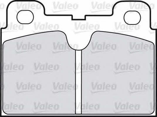 598163 Valeo Тормозные колодки дисковые, комплект