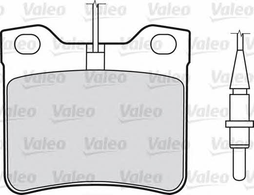 598295 Valeo Тормозные колодки дисковые, комплект