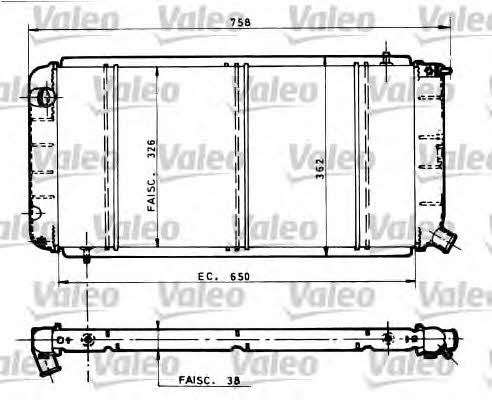 Valeo 810815 Радіатор охолодження двигуна 810815: Купити в Україні - Добра ціна на EXIST.UA!