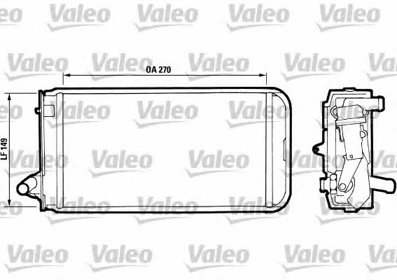 Valeo 811393 Радіатор опалювача салону 811393: Купити в Україні - Добра ціна на EXIST.UA!