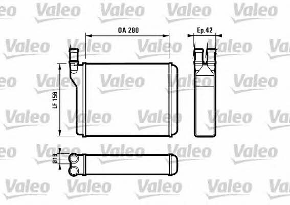 Valeo 812027 Радіатор опалювача салону 812027: Купити в Україні - Добра ціна на EXIST.UA!