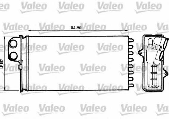 Valeo 812037 Радіатор опалювача салону 812037: Приваблива ціна - Купити в Україні на EXIST.UA!