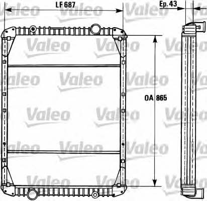 Valeo 730748 Радіатор охолодження двигуна 730748: Купити в Україні - Добра ціна на EXIST.UA!